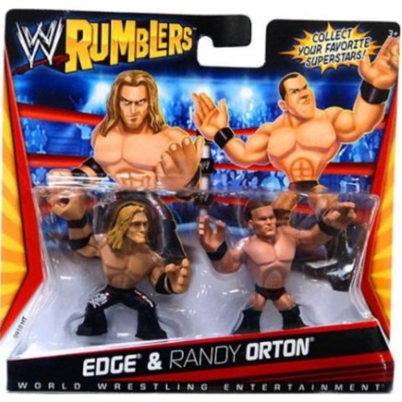 Mattel WWE Rumblers Figure 2 Pack - Edge and Randy Orton NEW